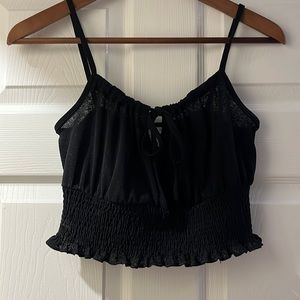 Black crop top, Topshop